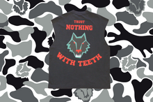 Load image into Gallery viewer, Unisex Trust Nothing With Teeth Oversize Tee (Red)
