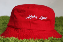 Load image into Gallery viewer, Red &quot;Alpha Lupi&quot; Bucket Hat
