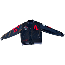 Load image into Gallery viewer, Black Alpha Lupi Members&#39;s Only Letterman
